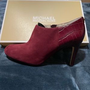 Michael Kors Sammy Ankle Boot Merlot-Suede